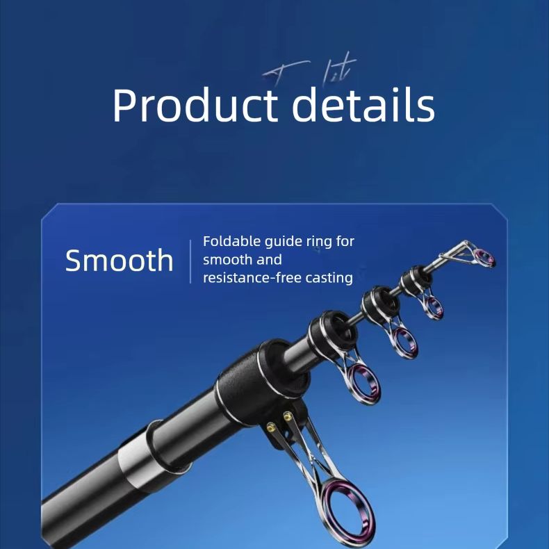 قصبة صيد تلسكوبية TRUVEX بطول  - مراجعة Fishing Rod Surf وسعره