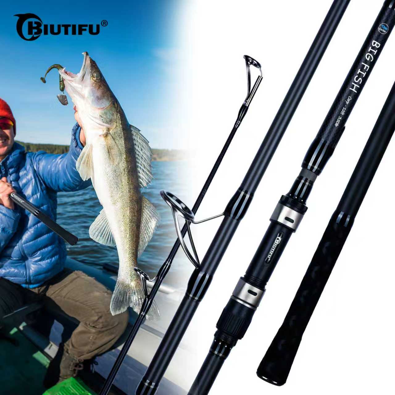 قصبات صيد الكارب من BIUTIFU BI - مراجعة Fishing Rod Surf وسعره